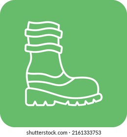 Rain Boots vector icon. Can be used for printing, mobile and web applications.