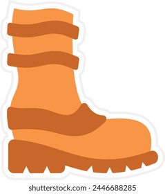 Rain Boots vector icon. Can be used for printing, mobile and web applications.