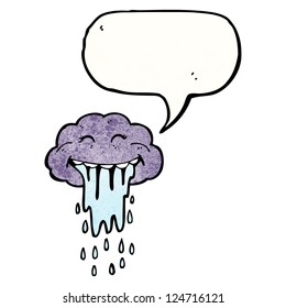 caricatura de la nube de lluvia