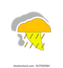 Rain cloud, cloudburst, downpour rain, hurracian disaster