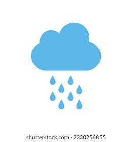 Rain cloud design vector template