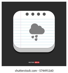 Rain Cloud Icon