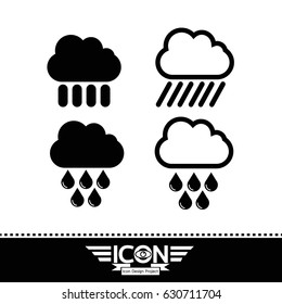 Rain cloud icon