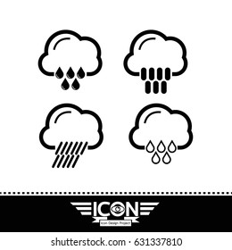 Rain cloud icon