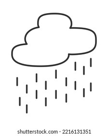 rain cloud icon. autumn liner icons vector version