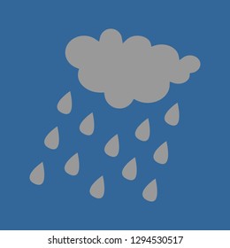 Rain cloud icon, BACKGROUND DESIGN. Modern stylish texture. Repeating and editable vector illustration file. Can be used for prints, textiles, website blogs etc.