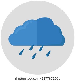 Rain cloud icon clipart isolated vector illustration