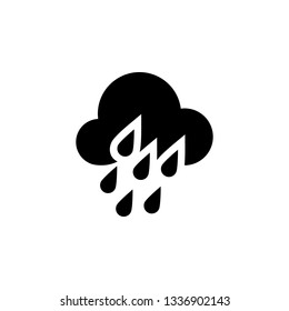 rain cloud icon. Element of weather illustration. Signs and symbols can be used for web, logo, mobile app, UI, UX