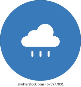 Rain cloud icon. Forecast vector.
