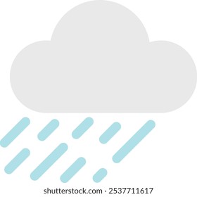 Rain From Cloud Icon illustration