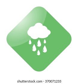 Rain cloud icon on colorful background