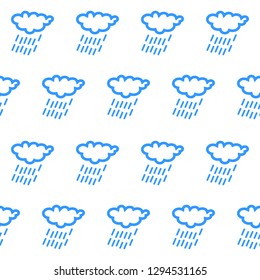 Rain cloud icon, SEAMLESS GEOMETRIC PATTER, BACKGROUND DESIGN. Modern stylish texture. Repeating and editable vector illustration file. Can be used for prints, textiles, website blogs etc.
