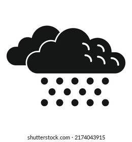 Rain cloud icon simple vector. Cloudy forecast. Sky fog