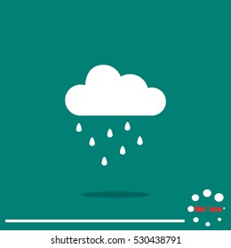 Rain Cloud Icon Vector