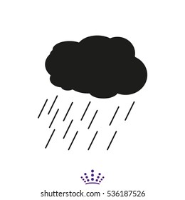 rain, cloud, icon, vector illustration EPS 10