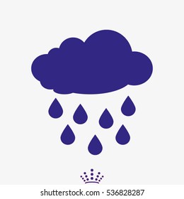 rain, cloud, icon, vector illustration EPS 10