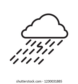 Rain Cloud Icon Web Print Stock Vector (royalty Free) 1230031885