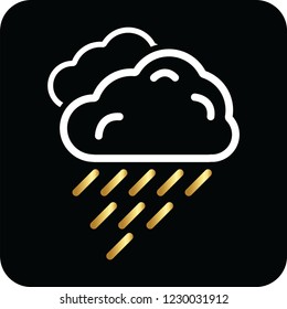 rain cloud icon for web and print 