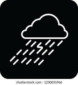 rain cloud icon for web and print rain cloud icon for web and print