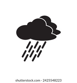 Rain cloud logo symbol icon design vector illustration
