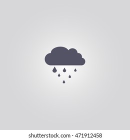 rain cloud sign. icon design