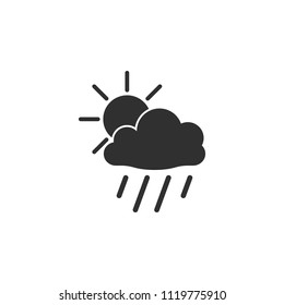 rain cloud sun icon