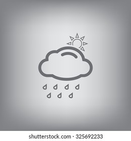 rain cloud sun icon