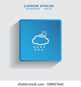 rain cloud sun icon