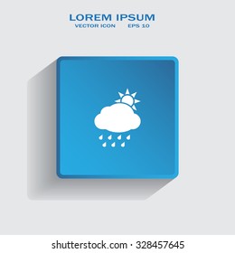 rain cloud sun icon