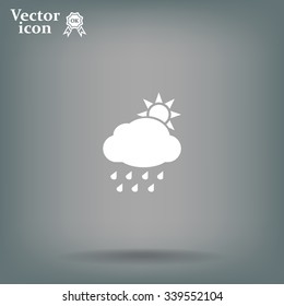 rain cloud sun icon