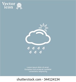 rain cloud sun icon