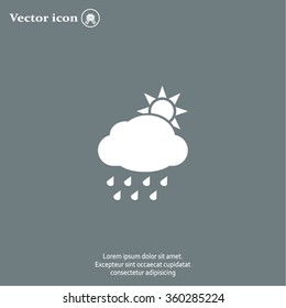 rain cloud sun icon