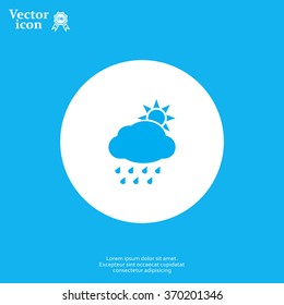 rain cloud sun icon