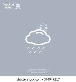 rain cloud sun icon