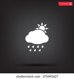 rain cloud sun icon