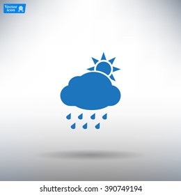 rain cloud sun icon