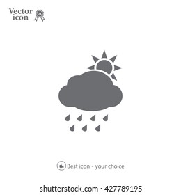 rain cloud sun icon