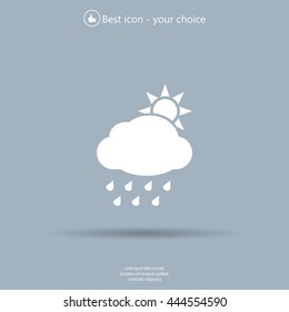 rain cloud sun icon