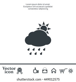 rain cloud sun icon