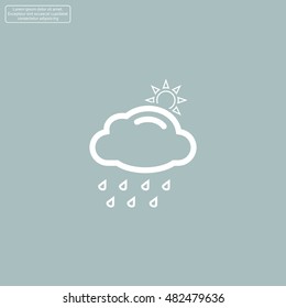 rain cloud sun icon