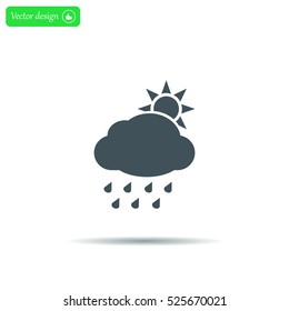 rain cloud sun icon