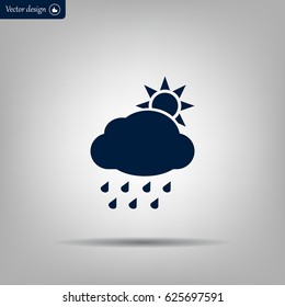 rain cloud sun icon