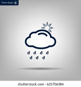 rain cloud sun icon