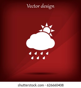 rain cloud sun icon