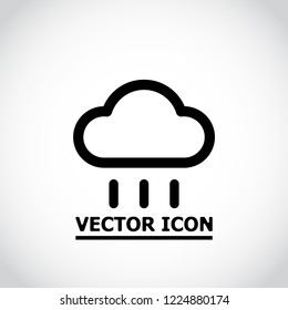 Rain Cloud Vector icon