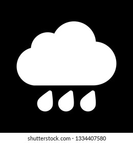 Rain Cloud Vector Icon
