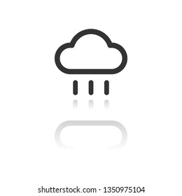 Rain Cloud Vector icon