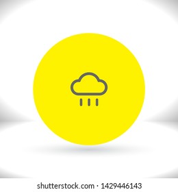 Rain Cloud Vector icon . Lorem Ipsum Illustration design