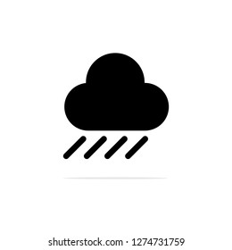 Rain clouds Icon. Vector concept illustration for design.