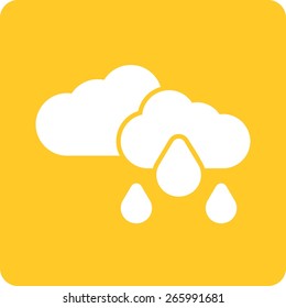 Rain, clouds, sky, cloudy icon vector image. Can also be used for weather, forecast, season, climate, meteorology. Suitable for web apps, mobile apps and print media.